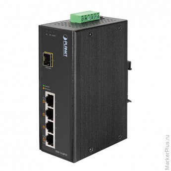 Коммутатор Planet IP30 4-Port/TP+ 1-Port Fiber(SFP) Industrial (ISW-514PTF)