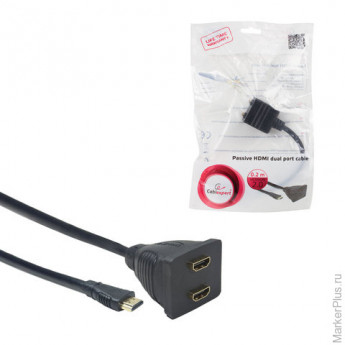 Разветвитель HDMI CABLEXPERT, F-F, 2-портовый, для передачи цифрового аудио-видео, DSP-2PH4-002