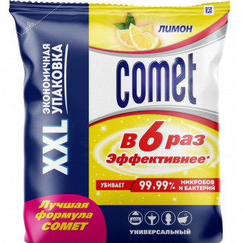 Универсальное чистящее средство Comet Лимон порошок пакет 900гр