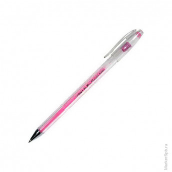 Ручка гелевая розовая, 0,7мм, 12 шт/в уп