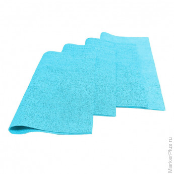 Салфетка хозяйственная микрополимер PVA/PU 35х40 310 г/м2 синий 5 шт/уп, комплект 5 шт