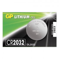 Батарейка GP Lithium, CR2032, литиевая, 1 шт, отрывная, CR2032-7C5, CR2032-7CR5