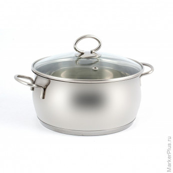 Кастрюля 3л линия Комфорт с кр. капсул/дно 0,6мм, мат (ТАM-20)