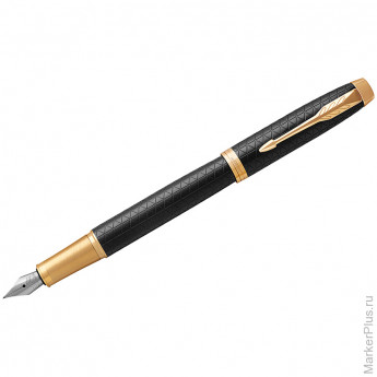 Ручка перьевая Parker 'IM Premium Black/Gold GT' синяя, 0,8мм, подар. уп.