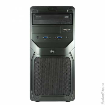 Системный блок IRU Office 310 MT INTEL Pentium G3250, 3,2 ГГц, 4 Гб, 500 Гб, DVD-RW, DOS, черный, 357993