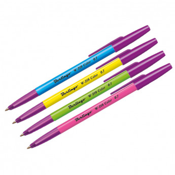 Ручка шариковая 'W-219 Color', синяя, 0,7мм, ассорти, 50 шт/в уп