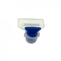 Пломба пластик. роторного типа цвет синий КПП-3-2030 (ПК91-РХ3) 100 шт./уп, комплект 100 шт