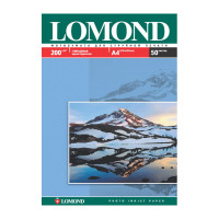 Бумага А4 для стр. принтеров Lomond, 200г/м2 (50л) гл.одн.
