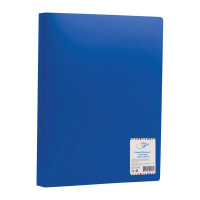 Папка с зажимом OfficeSpace, 15мм, 500мкм, синия
