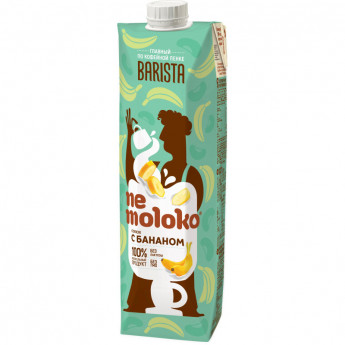 Напиток соевый Nemoloko Barista с бананом, 1л