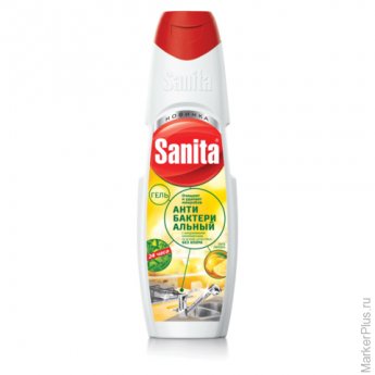 Средство для кухни 500 г, SANITA (Санита) "Сила лимона", гель с антибактериальным эффектом, 2073