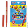 Фломастеры CARIOCA "Joy", 12 цветов, суперсмываемые, вентилируемый колпачок, картонная коробка, 40614