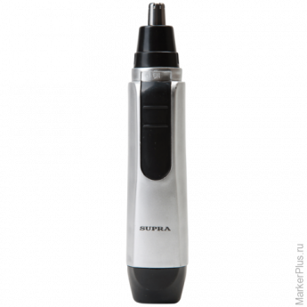 Триммер для носа и ушей SUPRA NTS-101, мощность 1,5 Вт, пластик, серебро/черный