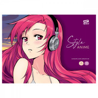 Альбом для акварели, 30л., А4, на склейке ArtSpace 'Anime style. Girl', 180г/м2