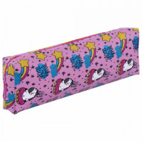 Пенал-косметичка ПИФАГОР, мягкий, "UNICORN", прямоугольный, 20х7х4 см, 229265