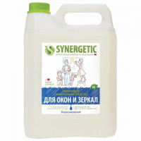 Средство для мытья стекол и зеркал с антибактериальным эффектом 5 л SYNERGETIC, биоразлагаемое, 96 Средство для мытья стекол и зеркал с антибактериальным эффектом 5 л SYNERGETIC, биоразлагаемое, 96