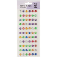 Наклейки акриловые MESHU 'Bright crystal', 25*10см, 5 шт/в уп