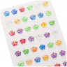 Наклейки акриловые MESHU 'Bright crystal', 25*10см, 5 шт/в уп
