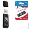 Флэш-диск 8 GB, SMARTBUY Glossy, USB 2.0, черный, SB8GBGS-K