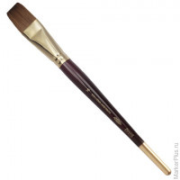 Кисть художественная KOH-I-NOOR колонок, плоская, №16, короткая ручка, блистер, 9936016010BL