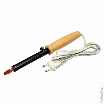 Паяльник электрический ЭПСН, 100 Вт, 220 В, деревянная ручка, REXANT, 12-0291