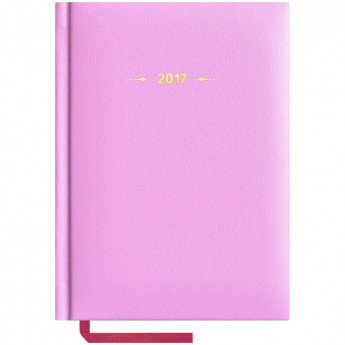 Ежедневник датированный 2017г., А6, 176л., балакрон, "Ariane", розовый