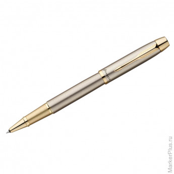 Ручка-роллер "IM Brushed Metal GT" черная, 0,8мм, подар.уп.