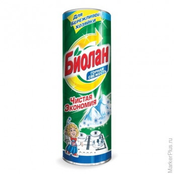 Чистящее средство 400 г, БИОЛАН "Горная свежесть", порошок, 33-6