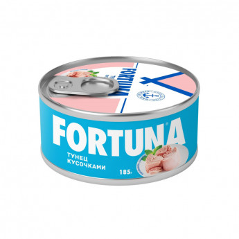 Тунец консервированный Fortuna кусочками, 185г