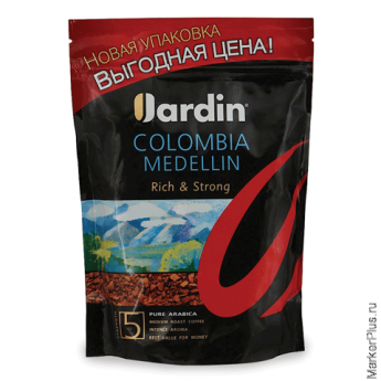 Кофе растворимый JARDIN 'Colombia medellin', сублимированный, 150 г, вакуумная упаковка
