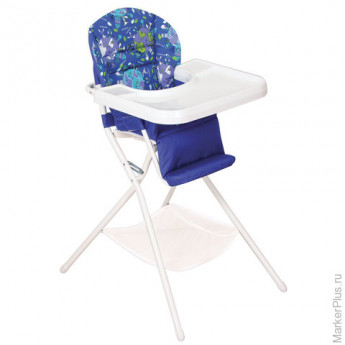 Кресло детское для кормления ДЭМИ КДС.03, съемный столик, цвет синий/белый