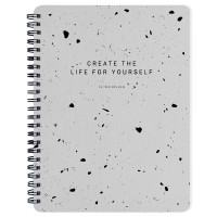 Тетрадь общая А5 96л.клетка,спир,Be Smart,Terrazzo,N3678