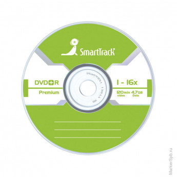Диск DVD+R 4.7Gb Smart Track 16x Slim
