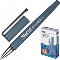 Ручка гелевая Attache Selection Graphite, цвет чернил синий