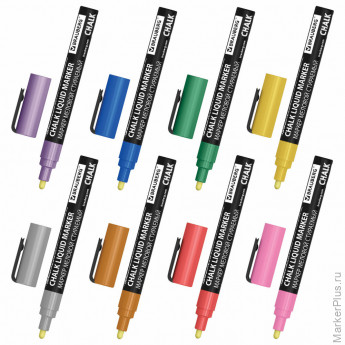 Маркеры меловые CHALK LIQUID MARKER, МЕТАЛЛИК, НАБОР 8 ЦВЕТОВ, 3 мм, стираемые, BRAUBERG "CHALK", 152599 Маркеры меловые CHALK LIQUID MARKER, МЕТАЛЛИК, НАБОР 8 ЦВЕТОВ, 3 мм, стираемые, BRAUBERG "CHALK", 152599