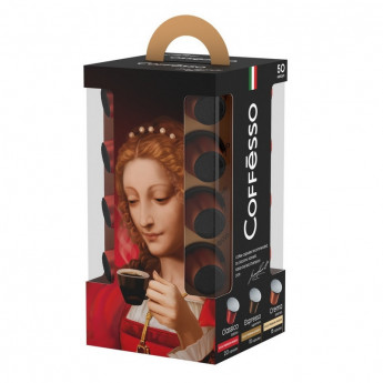Кофе в капсулах Coffesso Набор кофе в капсулах, 50шт 15910, комплект 50 шт