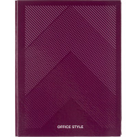 Бизнес-тетрадь А5 120л Attache,на кольцах,тв.обл,мат.лам,клет,Optima сирень