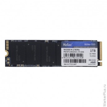 SSD накопитель Netac NV2000 PCIe 3 x4 M.2 2280 NVMe (NT01NV2000-1T0-E4X)