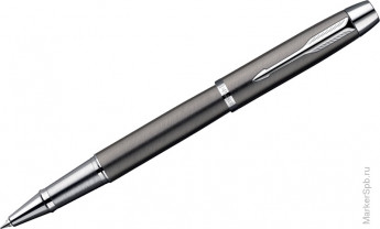 Ручка-роллер "IM Premium Deep Gun Metal Chiselled CT" черная, 0,8мм, подар.уп.