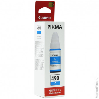 Картридж оригинальный Canon GI-490C Cyan голубой для PIXMA G1400/2400/3400 (7000стр)