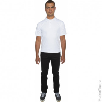 Рубашка Поло муж.белый XXL