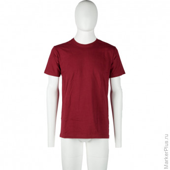 Футболка (160 г.) с кор.рукавом бордовый (XL)