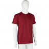 Футболка (160 г.) с кор.рукавом бордовый (XL)