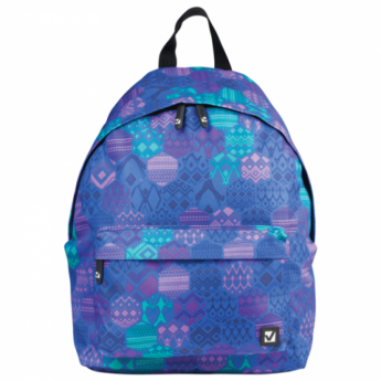 Рюкзак BRAUBERG, универсальный, сити-формат, фиолетовый, "Фантазия", 20 литров, 41х32х14 