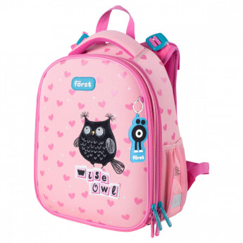 Ранец Först F-Top 'Black owl' 36*28*15 см, 2 отделения, 2 кармана, анатомическая спинка