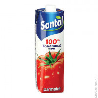 Сок SANTAL (Сантал), томатный, 1 л, для детского питания, тетра-пак, 547746