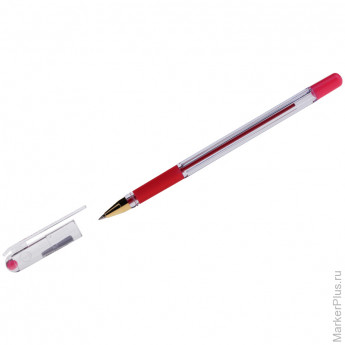 Ручка шариковая MunHwa 'MC Gold' розовая, 0,5мм, грип, штрих-код, 12 шт/в уп