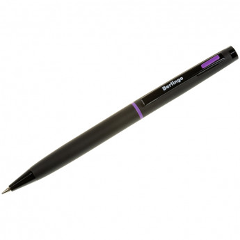 Ручка шариковая Berlingo "Color zone", фиолет. акцент, 0,7мм, синяя, поворот, инд.упак.