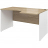Стол эргономичный ED ALBA левый AL-1.4L дуб нельсон/белый Ш1380 Г880