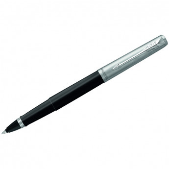 Ручка-роллер Parker 'Jotter Black Chrome' черная, 0,8мм, подар. уп.